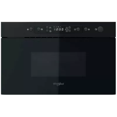 Мікрохвильова піч Whirlpool вбудована, 22л, електронне упр., 750Вт, гриль, дисплей, чорний (MBNA920B)
