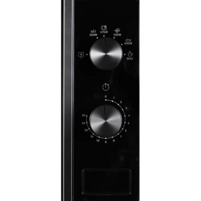 Мікрохвильова піч Whirlpool, 20л, мех. керування, 700Вт, чорний (MWP101B)