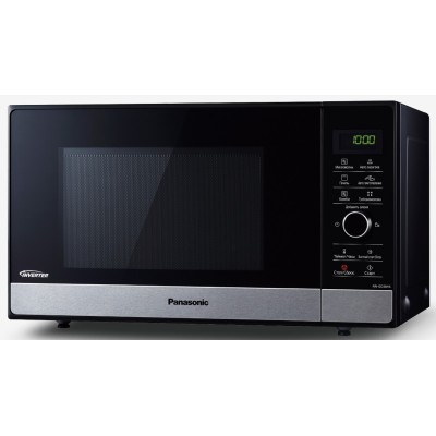 Мікрохвильова піч інверторна з грилем Panasonic, 23л, 1000Вт, дисплей, чорний (NN-GD38HSZPE)