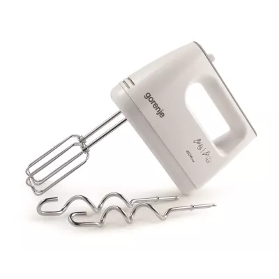 Міксер Gorenje ручний 450Вт, насадки-4, турборежим, білий (M420CW)