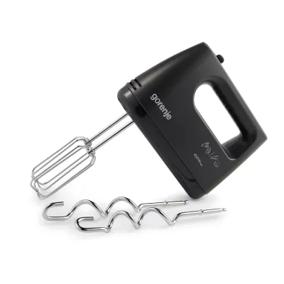 Міксер Gorenje ручний 450Вт, насадки-4, турборежим, чорний (M460CBK)