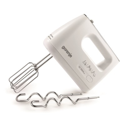 Міксер Gorenje ручний 550Вт, насадки-4 вінчика + блендер, турборежим, білий (M550CSDC)