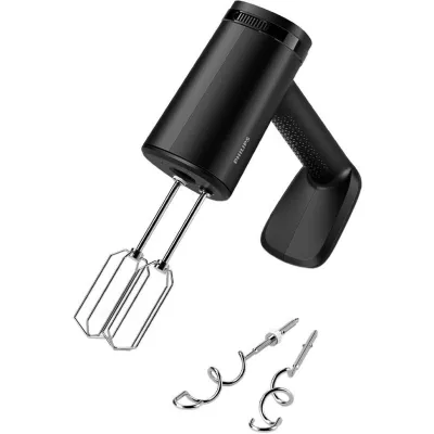 Міксер Philips ручний 5000 series 500Вт, насадки-4, турборежим, чорний (HR3781/00)