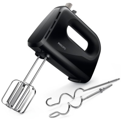 Міксер Philips ручний Daily Collection 300Вт, насадки-2, турборежим, чорний (HR3705/10)
