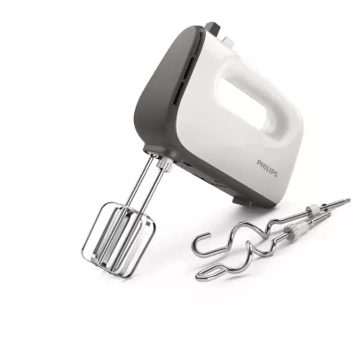 Міксер Philips ручний Viva Collection 450Вт, насадки-4, біло-сірий (HR3740/00)
