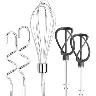 Міксер Russell Hobbs ручний Smoky Quartz, 350Вт, насадки-4, турборежим, сріблястий (25892-56)
