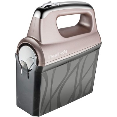 Міксер Russell Hobbs ручний Smoky Quartz, 350Вт, насадки-4, турборежим, сріблястий (25892-56)