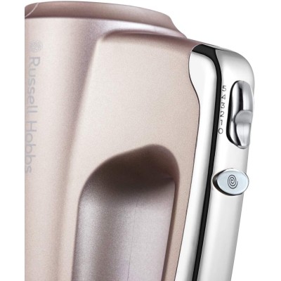 Міксер Russell Hobbs ручний Smoky Quartz, 350Вт, насадки-4, турборежим, сріблястий (25892-56)