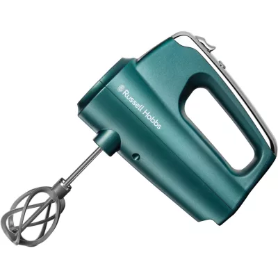 Міксер Russell Hobbs ручний Turquoise, 350Вт, насадки-4, турборежим, бірюзовий (25891-56)