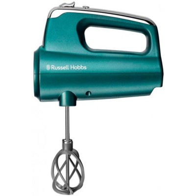 Міксер Russell Hobbs ручний Turquoise, 350Вт, насадки-4, турборежим, бірюзовий (25891-56)