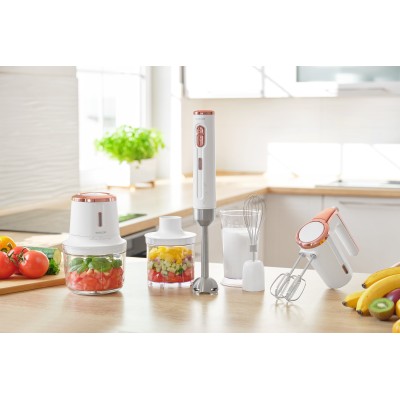 Міксер Sencor ручний Accu technology, 50Вт, насадки-2, безпровідний, USB-C, білий (SHM9000WH)