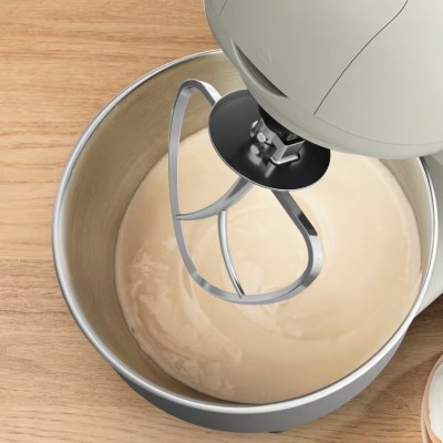 Міксер Tefal планетарний Bake Essential 800Вт, насадки-3, чаша-нерж., метал, 4.8л, білий (QB160138)
