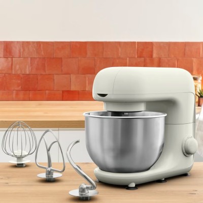 Міксер Tefal планетарний Bake Essential 800Вт, насадки-3, чаша-нерж., метал, 4.8л, білий (QB160138)
