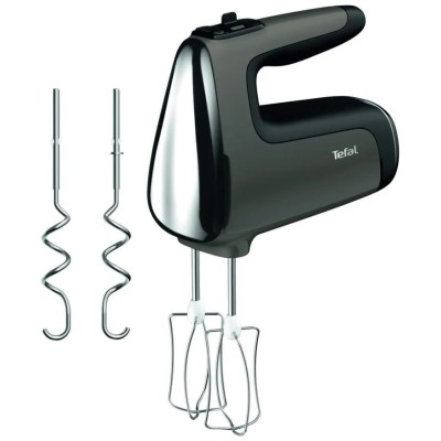 Міксер Tefal ручний Powermix Silence 600Вт, насадки-4, турборежим, сіро-чорний (HT650E38)