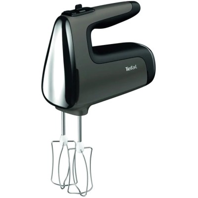 Міксер Tefal ручний Powermix Silence 600Вт, насадки-4, турборежим, сіро-чорний (HT650E38)