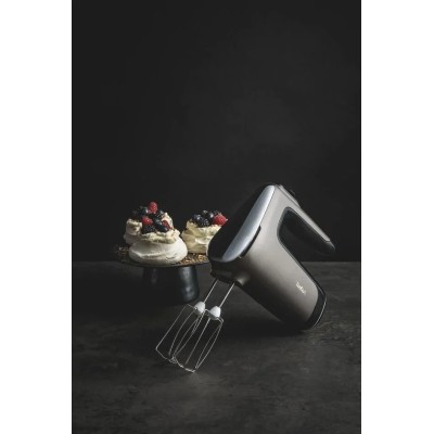 Міксер Tefal ручний Powermix Silence 600Вт, насадки-4, турборежим, сіро-чорний (HT650E38)