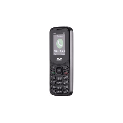 Мобільний телефон 2E E180 2023 1.77" 2SIM, 1000мА•год, Black