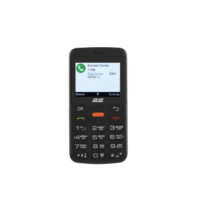 Мобільний телефон 2E T180 MAX 2.3" 2SIM, 1000мА•год, Black Мобільний телефон 2E T180 MAX 2.3" 2SIM, 1000мА•год, Black