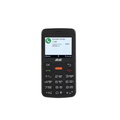 Мобільний телефон 2E T180 MAX 2.3" 2SIM, 1000мА•год, Black