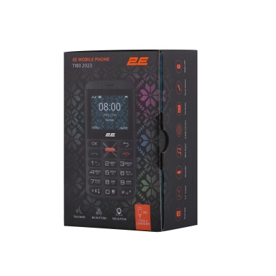 Мобільний телефон 2E T180 MAX 2.3" 2SIM, 1000мА•год, Black Мобільний телефон 2E T180 MAX 2.3" 2SIM, 1000мА•год, Black