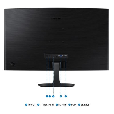 Монiтор TFT SAMSUNG LS27D360GAIXCI VA/FHD/HDMI/VGA/4ms/100Гц /CURVED (рідкокристалічний телевізор)