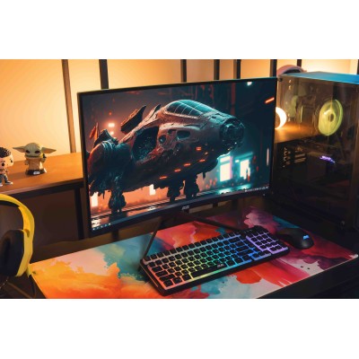 Монітор 2E GAMING 27" G2724BV HDMI, DP, VA, 2560x1440, 165Hz, 1ms, CURVED, FreeSync