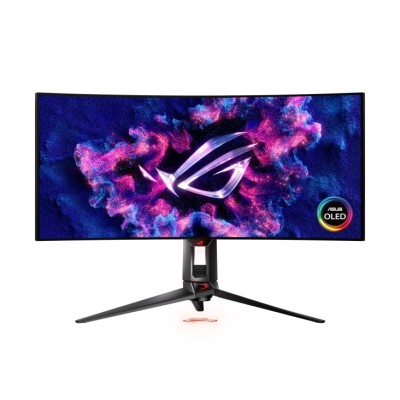 Монітор Asus 33.9" ROG Swift PG34WCDM 2xHDMI, DP, USB-C, 3xUSB, MM, OLED, 3440x1440, 21:9, 240Hz, 0.03ms, DCI-P3 99%, CURVED, Ad Монітор Asus 33.9" ROG Swift PG34WCDM 2xHDMI, DP, USB-C, 3xUSB, MM, OLED, 3440x1440, 21:9, 240Hz, 0.03ms, DCI-P3 99%, CURVED, Ad