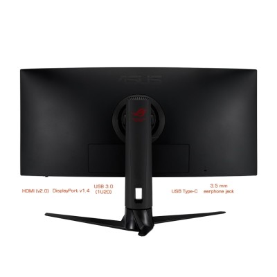 Монітор Asus 34.1" ROG Strix XG349C HDMI, DP, USB-C, 2xUSB, MM, IPS, 3440x1440, 21:9, 180Hz, 1ms, DCI-P3 98%, CURVED, AdaptiveSy