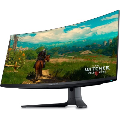 Монітор DELL 34" AW3423DWF HDMI, 2xDP, USB3.2, Audio, QD-OLED, 3440x1440, 21:9, 165Hz, 0.1ms, sRGB 149%, Delta E