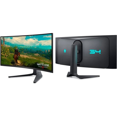 Монітор DELL 34" AW3423DWF HDMI, 2xDP, USB3.2, Audio, QD-OLED, 3440x1440, 21:9, 165Hz, 0.1ms, sRGB 149%, Delta E