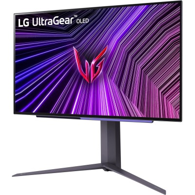 Монітор LG 27" 27GS95QE-B 2xHDMI, DP, USB, Audio, OLED, 2560x1440, 240Hz, 0.03ms, DCI-P3 98.5%, G-SYNC, FreeSync, AdaptiveSync, 