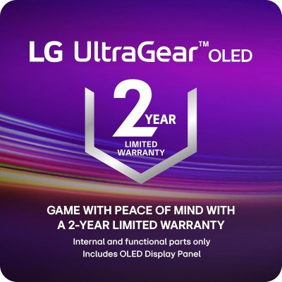 Монітор LG 27" 27GS95QE-B 2xHDMI, DP, USB, Audio, OLED, 2560x1440, 240Hz, 0.03ms, DCI-P3 98.5%, G-SYNC, FreeSync, AdaptiveSync, 