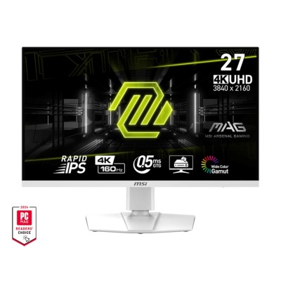 Монітор MSI 27" MAG 274URFW 2xHDMI, DP, USB-C, Audio, IPS, 3840x2160, 160Hz, 0.5ms, sRGB 133%, AdaptiveSync, Pivot, HDR400, біли Монітор MSI 27" MAG 274URFW 2xHDMI, DP, USB-C, Audio, IPS, 3840x2160, 160Hz, 0.5ms, sRGB 133%, AdaptiveSync, Pivot, HDR400, біли