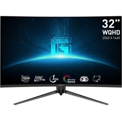 Монітор MSI 31.5" G32CQ5P 2xHDMI, DP, Audio, VA, 2560x1440, 170Hz, 1ms, sRGB 115%, CURVED, AdaptiveSync, HAS Монітор MSI 31.5" G32CQ5P 2xHDMI, DP, Audio, VA, 2560x1440, 170Hz, 1ms, sRGB 115%, CURVED, AdaptiveSync, HAS