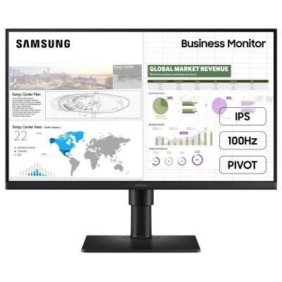 Монітор SAMSUNG LS24D400GAIXCI IPS/FHD/DP/HDMI*2/100Hz/USB*2/Pivot (рідкокристалічний телевізор)