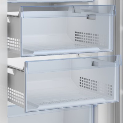 Морозильна камера Beko, 192x70x77, 404л, 1дв., A+, NF, дисплей, білий (RFNE448E35W)