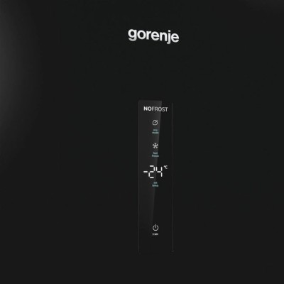 Морозильна камера Gorenje, 185.5x59.5х66.3, 280л, 1дв., A++, NF, диспл зовн., інвертор, чорний (FN619EABK6)
