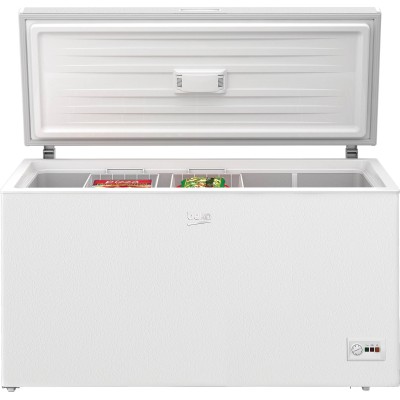 Морозильна скриня Beko, 360л, А+, ST, "біла шкіра" (HSM40090)