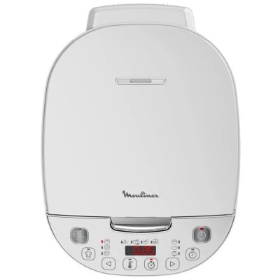 Мультиварка Moulinex SimplyCook Plus, 750Вт, чаша-4л, електронне керув., метал/пластик, білий (MK622132)