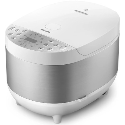Мультиварка Philips All-in-One, 980Вт, чаша-5л, електронне керув., пластик, білий (HD4713/40)