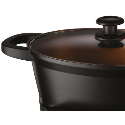 Мультиварка Russell Hobbs GoodToGo, 1000Вт, чаша-6.5л, електронне керув., знімна кришка, кераміка, чорний (28270-56)