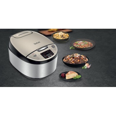 Мультиварка Tefal Essential, 750Вт, чаша-5л, електронне керув., пластик, сірий (RK321A34)