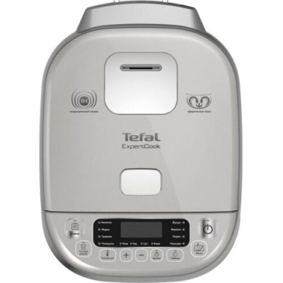Мультиварка Tefal Expert Cook Induction, 1200Вт, чаша-5л, електронне керув., пластик, сірий (RK802B34)