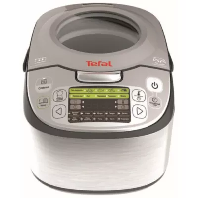 Мультиварка Tefal Fuzzy Logic, 750Вт, чаша-5л, електронне керув., пластик, сірий (RK812B32)