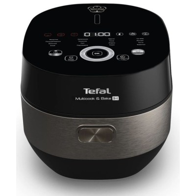 Мультиварка Tefal Multicook&Bake IH, 1500Вт, чаша-5л, електронне керув., метал/пластик, чорний (RK908A34)