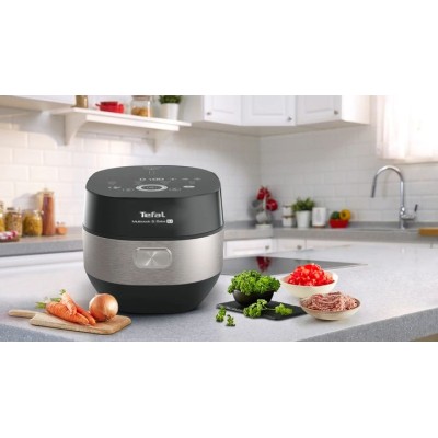 Мультиварка Tefal Multicook&Bake IH, 1500Вт, чаша-5л, електронне керув., метал/пластик, чорний (RK908A34)