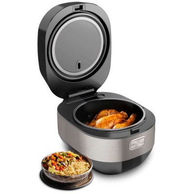 Мультиварка Tefal Multicook&Bake IH, 1500Вт, чаша-5л, електронне керув., метал/пластик, чорний (RK908A34)