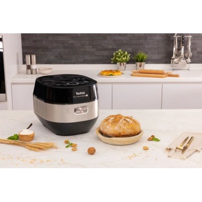 Мультиварка Tefal Multicook&Bake IH, 1500Вт, чаша-5л, електронне керув., метал/пластик, чорний (RK908A34)