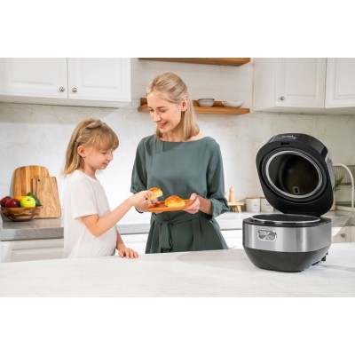 Мультиварка Tefal Multicook&Bake IH, 1500Вт, чаша-5л, електронне керув., метал/пластик, чорний (RK908A34)