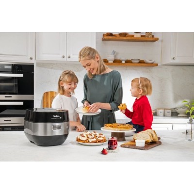 Мультиварка Tefal Multicook&Bake IH, 1500Вт, чаша-5л, електронне керув., метал/пластик, чорний (RK908A34)